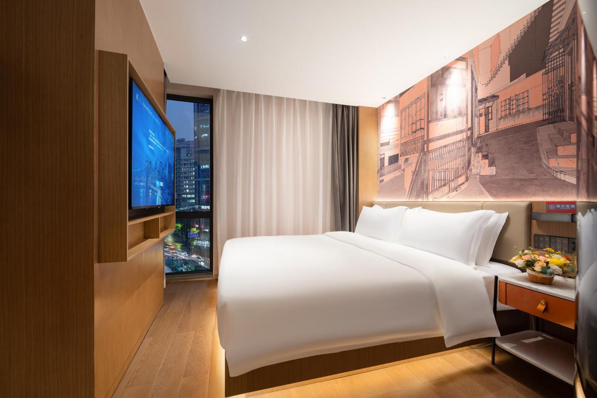 From K Huan Kai Hotel Tiyuxi Metro Station Guangzhou Exterior foto